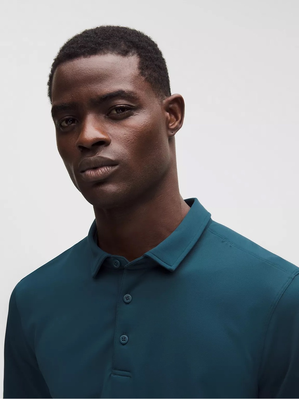 Lululemon Men’s Teal Polo Shirt - Performance Stretch EUC Sz Lg - Picture 2 of 10